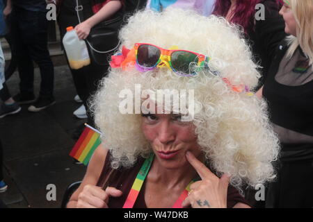 Newcastle upon Tyne, UK, 20. Juli 2019, Nördliche Gay Pride Festival Parade, Kredit: DavidWhinham/Alamy Stockfoto