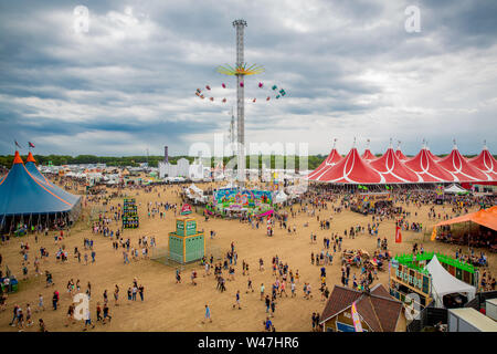 Zwarte Cross 2019 in Breskens, Niederlande. 20. Juli 2019. Festival, Samstag, Festival aus der Luft Credit: Pro Schüsse/Alamy leben Nachrichten Stockfoto