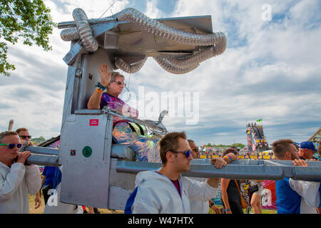 Zwarte Cross 2019 in Breskens, Niederlande. 20. Juli 2019. Festival, Samstag, Tante. Rikie Credit: Pro Schüsse/Alamy leben Nachrichten Stockfoto