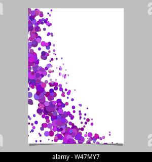 Leere gekrümmte abstrakte sprengte Konfetti dot Plakat Hintergrund - Vektor Seite Vorlage Grafik Stock Vektor