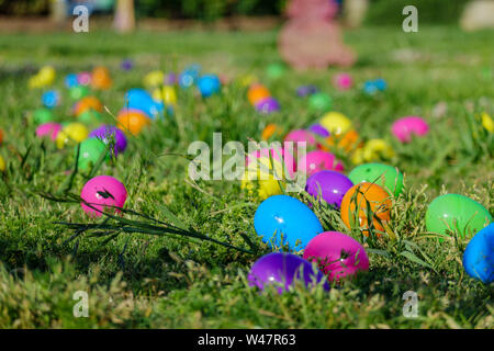 Der Park hatte schmücken wie Ostern Thema in Los Angeles, Kalifornien Stockfoto