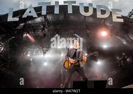 Henham Park, Suffolk, 20. Juli 2019. Stereophonics spielen der Obelisk Stufe - Die2019 Latitude Festival. Credit: Guy Bell/Alamy leben Nachrichten Stockfoto