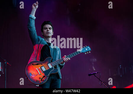 Henham Park, Suffolk, 20. Juli 2019. Stereophonics spielen der Obelisk Stufe - Die2019 Latitude Festival. Credit: Guy Bell/Alamy leben Nachrichten Stockfoto