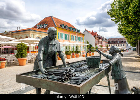 Markt Schwetzingen, Deutschland Stockfoto