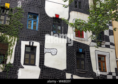 Kunst Haus Fassade Detail Wien Österreich Stockfoto