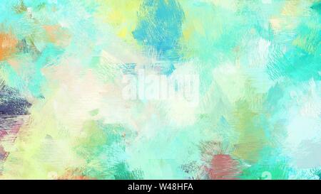 Hell gebürstet Malerei mit Tee grün, mittel Türkis und Aqua Marine Farben. es als Hintergrund oder Textur verwenden. Stockfoto