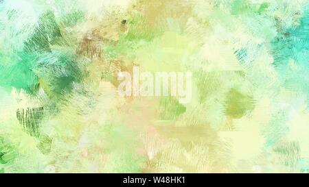 Tee grün, medium Sea Green und dunklem khaki Farbe gebürstet Malerei. es als Hintergrund oder Textur verwenden. Stockfoto