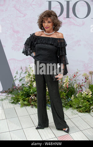 Kommen für die V&A Summer Party, im Victoria und Albert Museum, mit: Dame Joan Collins Wo: London, Großbritannien Wann: 20 Jun 2019 Credit: WENN.com Stockfoto