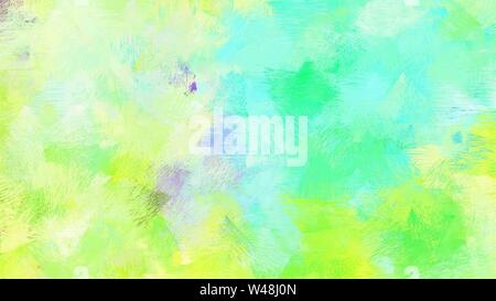 Künstlerische illustration Malerei mit Tee Grün, Grün, Gelb und Türkis Farben. Es als kreative Hintergrund oder Textur verwenden. Stockfoto
