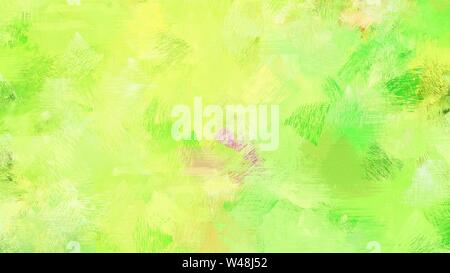 Hell gebürstet Malerei mit Khaki, Lime Green und Light golden Rod gelben Farben. es als Hintergrund oder Textur verwenden. Stockfoto