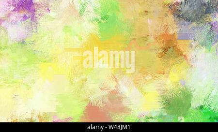 Hell gebürstet Malerei mit Khaki, Sea Green und antiken weißen Farben. es als Hintergrund oder Textur verwenden. Stockfoto