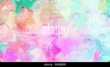 Schöne gebürstet grau hell, mittel Türkis und Neon Pink Farbe Hintergrund. Stockfoto