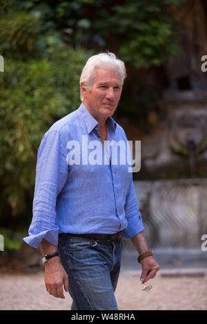 Roma - Richard Gere beachtet bei der Präsentation von "L'incredibile Vita di Norman (Norman)' Stockfoto