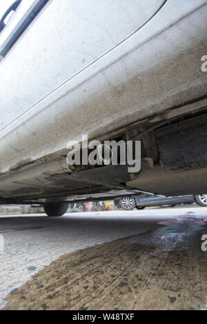 Ein wasserstoffbetriebenes Fahrzeug, Teil einer Flotte von Fahrzeuge des Rates in den grossen beteiligten Hit Projekt, nutzt erneuerbare Energie aus Windenergieanlagen und Ti Stockfoto