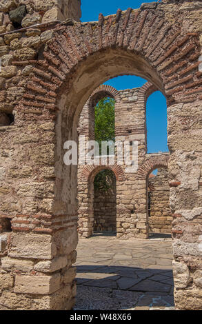 Die Kirche von Saint Sofia (Hagia Sofia) Nessebar (Nessebar), Burgas Provinz, an der bulgarischen Schwarzmeerküste. Weltkulturerbe der UNESCO Stockfoto