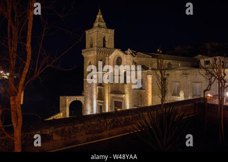 San Pietro Caveoso Kirche in Matera, der Europäischen Kulturhauptstadt 2019, die Stadt der Steine Stockfoto