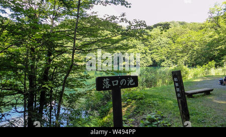 Juniko zwölf Seen in der Shirakami-Sanchi Bergregion. Weltkulturerbe der UNESCO in der Region Tohoku. Präfektur Aomori, Japan Stockfoto
