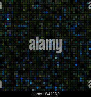 abstraktes Vektor farbige Runde Punkte Hintergrund - dunkelblau Stock Vektor