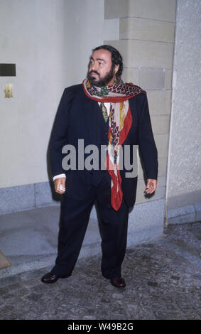 Luciano Pavarotti italienische Opern Tenor ¨ König des Hohen C's und einer der drei Tenöre Stockfoto