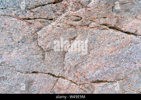 Schöne ungleichmäßige Textur der rosa Stein. Stockfoto