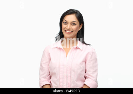 Porträt einer Frau, Lächeln Stockfoto