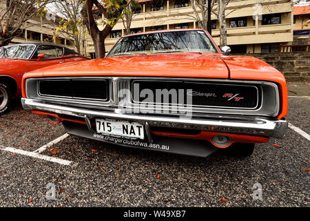 1969 Dodge Charger R/T auf der Auto Show Stockfoto