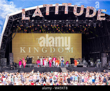 Das Königreich Chor live bei Latitude Festival, henham Park, Suffolk, Großbritannien, 21. Juli 2019 Stockfoto