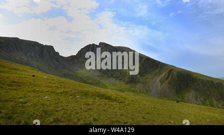 Der Grat von Scafell Pike zu Sca fiel Stockfoto