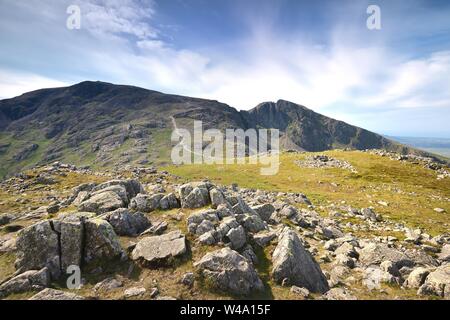 Der Grat von Scafell Pike zu Sca fiel Stockfoto
