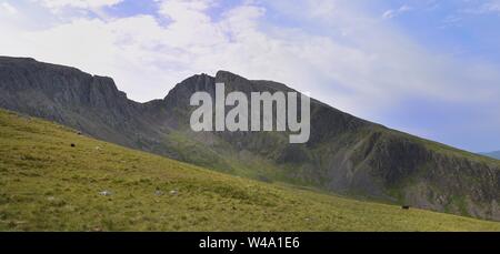 Der Grat von Scafell Pike zu Sca fiel Stockfoto