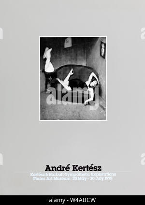 Original Andre Kertesz Fotoplakat für die Kertesz & Harbutt Fotoausstellung Sympathische Erkundungen im Plains Art Museum in Moorhead, MN Stockfoto