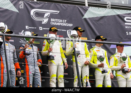 Stavelot, Belgien. Juli, 2019 21. Während der britischen GT-Meisterschaft Runde 7 Spa-Francorchamps an der Rennstrecke Spa-Francorchamps, Stavelot, Belgien am 21. Juli 2019. Foto von Jurek Biegus. Credit: UK Sport Pics Ltd/Alamy leben Nachrichten Stockfoto