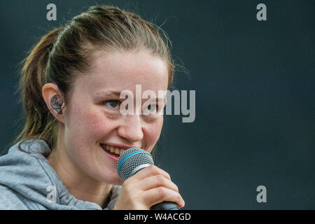 London, Großbritannien. 21. Juli, 2019. Der Queen Victoria Palace eine Sonderausstellung auf der diesjährigen Sommer Eröffnung des Buckingham Palace der 200. Jahrestag der Geburt der Queen Victoria zu markieren. Es läuft von 20. Juli bis 29. September 2019 und erzählt die Geschichte, wie der junge Monarch einen ungeliebten königlichen Residenz in der Mitte des sozialen, kulturellen und öffentlichen Leben des Landes geworden. Credit: Guy Bell/Alamy leben Nachrichten Stockfoto