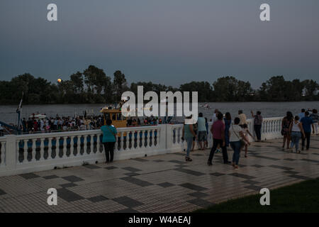 Virgen del Carmen Prozession, Coria del Rio, Andalusien, Juli 2019 Stockfoto