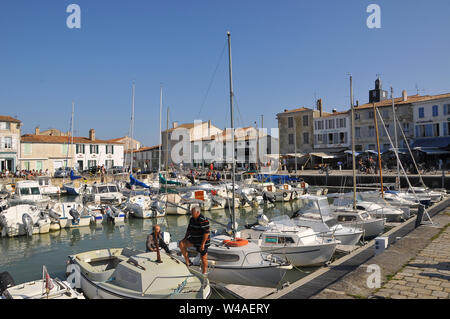 Hafen, La Flotte, Île de Ré, Frankreich, Europa Stockfoto