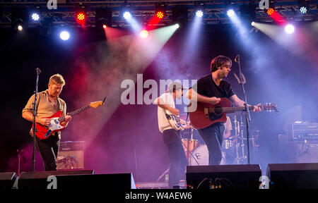 Rolling Blackouts Küsten Fieber spielen live auf Latitude Festival, henham Park, Suffolk, Großbritannien, 21. Juli 2019 Stockfoto