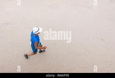 Yiannis Kouros, einem 63 Jahre alten mehrere ultramarathon Weltrekordhalter Stockfoto