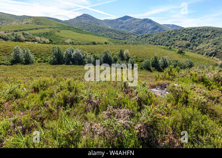 Landschaft der Serra dos Ancares, Leon Provinz, Spanien Stockfoto