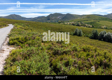 Landschaft der Serra dos Ancares, Leon Provinz, Spanien Stockfoto