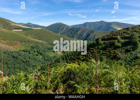 Landschaft der Serra dos Ancares, Leon Provinz, Spanien Stockfoto