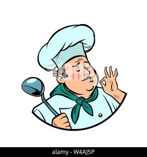 Kochen ok Geste, gourmet Essen Geschmack Stock Vektor