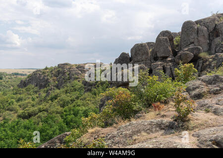 Große Granit Canyon. Dorf Aktove. In der Ukraine. Schöne Landschaft Stockfoto