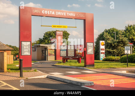 Bilder von Tibshelf Autobahn auf der Autobahn M1 in Derbyshire Stockfoto