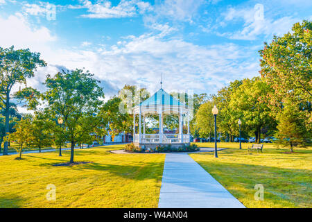 Arbor im hellen Frühling öffentliche Park der Stadt von Kent der USA Stockfoto