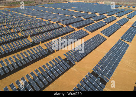 Bereich der Solar Panel Stockfoto