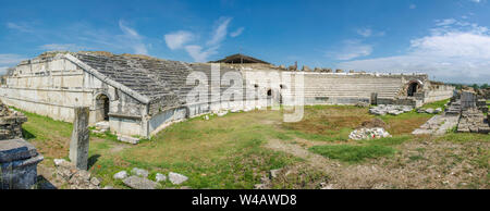 Alte Römische Theater - stobi - Archäologische Stätte in Mazedonien Stockfoto