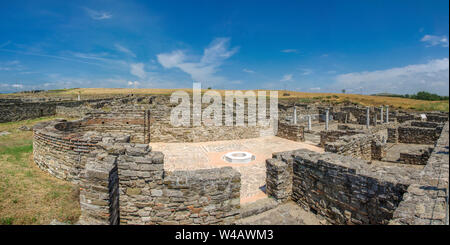 Stobi - Archäologische Stätte in Mazedonien - Basilika Stockfoto