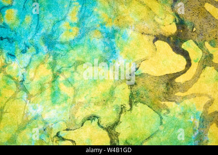 Hintergrund von texturierten handgefertigte Thai marmoriert momi Maulbeerpapier mit Hintergrundbeleuchtung Stockfoto