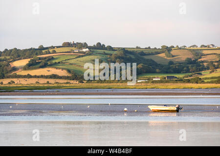 Das Taf Mündung, Laugharne, Carmarthenshire, Wales, Großbritannien Stockfoto