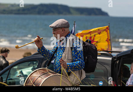 Ayr, alle unter einem Banner Unabhängigkeit März - 2019 Stockfoto